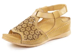 Gemini Schuhe|Damenschuhe></noscript>Sandale aus schattiertem Nappaleder mit Prägung