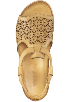 Gemini Schuhe|Damenschuhe></noscript>Sandale aus schattiertem Nappaleder mit Prägung