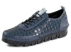 Gemini Schuhe|Damenschuhe>Schnürschuh aus gelochtem Nappaleder