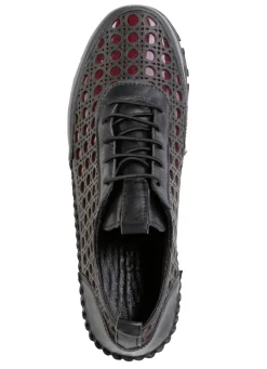 Gemini Schuhe|Damenschuhe></noscript>Schnürschuh aus gelochtem Nappaleder