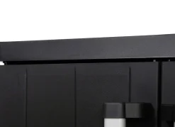 Gartenmöbel></noscript>Geräteschrank Garage mit Holzlamellen-Effekt SCHWARZ