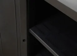 Gartenmöbel></noscript>Geräteschrank Garage mit Holzlamellen-Effekt SCHWARZ