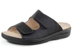 GINO GALANTE Herrenschuhe|Schuhe>, bequeme Herren-Pantoletten, Weite H, mit herausnehmbarem Fußbett SCHWARZ