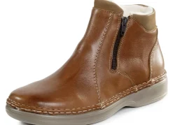 GINO GALANTE Herrenschuhe|Schuhe>, gefütterte Herren-Stiefeletten, Winterschuhe, mit Wolle COGNAC