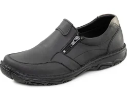 GINO GALANTE Herrenschuhe|Schuhe>, klassische Herren-Slipper, mit herausnehmbarem Fußbett SCHWARZ