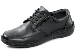 GINO GALANTE Herrenschuhe|Schuhe>, klassische Herren-Schnürschuhe, mit herausnehmbarem Fußbett SCHWARZ