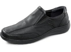 GINO GALANTE Herrenschuhe|Schuhe>, klassische Herren-Slipper, mit herausnehmbarem Fußbett SCHWARZ
