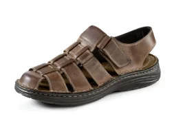 GINO GALANTE Herrenschuhe|Schuhe>, sommerliche Herren-Sandalen, aus Leder MARONE