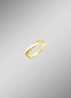 Damen-Goldschmuck>Glänzender Damenring aus Gold