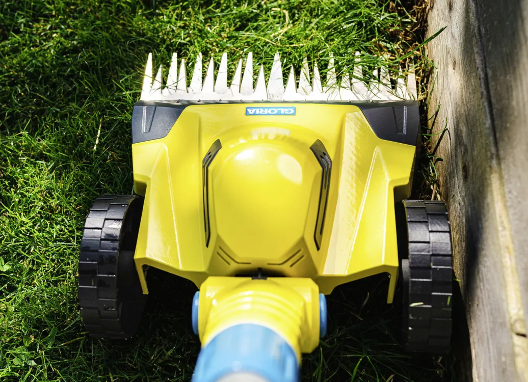 Gartenpflege|Gartengeräte Und Zubehör>Gloria FineCut Akku-Einhandmäher GELB-BLAU
