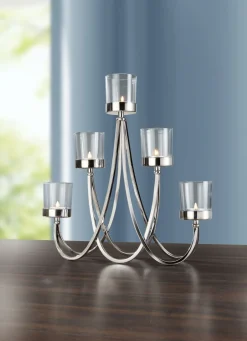 GOEBEL Weihnachtliche Dekorationen|Dekoration>Kerzenleuchter aus Metall SILBER