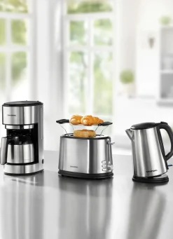 GRUNDIG Elektrische Küchengeräte|Technik>Frühstücksserie aus hochwertigem Edelstahl EDELSTAHL/SCHWARZ
