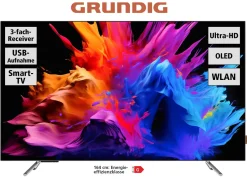 GRUNDIG Technik>GOB9480 4K-UHD-Smart-OLED-Fernseher SILBER