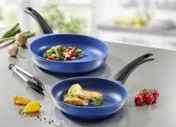 Töpfe & Pfannen>„GSW“ Pfannen-Set „Rainbow“ aus hochwertigem Aluminiumguss