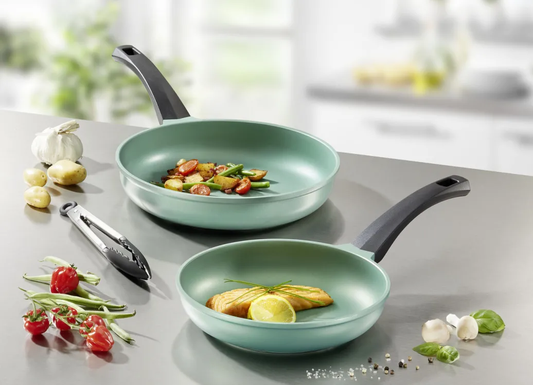 Töpfe & Pfannen>„GSW“ Pfannen-Set „Rainbow“ aus hochwertigem Aluminiumguss