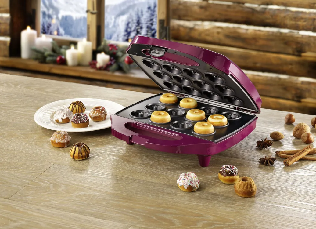 Elektrische Küchengeräte|Backen>Guglhupf-Bäcker für 12 geformte Guglhupf BEERE
