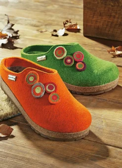 HAFLINGER Damenschuhe|Schuhe>Damen-Hausschuhe aus reiner Schurwolle