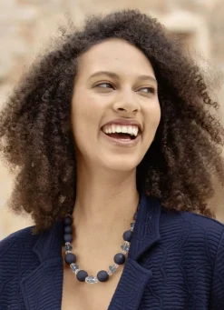 Damen-Modeschmuck>Halskette mit Facettierte Kristallsteine MARINE