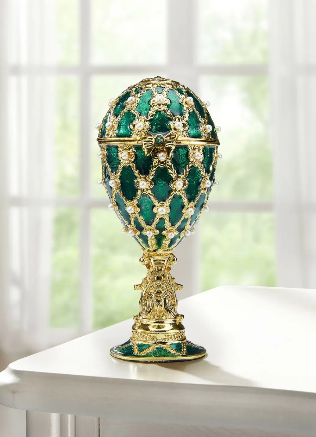 Dekoration>Handbemalte Spieluhr GRÜN