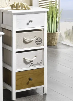 Möbel></noscript>Handgefertigte Kommode WEISS-BRAUN