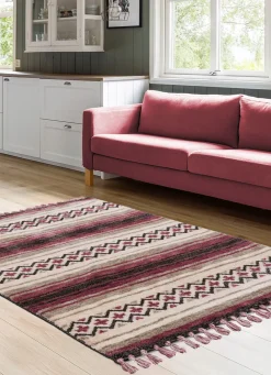 Heimtextilien>Handgetufteten Teppich von Gino Falcone BRAUN