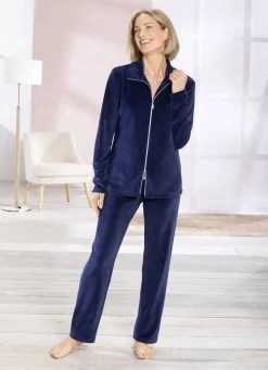 Damenwäsche|Homewear & Freizeitmode>Hausanzug mit 2-Wege-Zipper