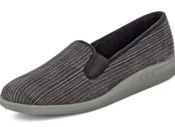 Herrenschuhe|Schuhe>Hausschuh mit anatomisch geformtem Fußbett ANTHRAZIT