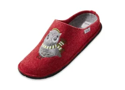 Weihnachtliche Geschenkideen>Hausschuh mit Eulen-Applikation
