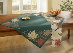 Dekoration|Heimtextilien></noscript>Herbstliche Tisch- und Raumdekoration mit aufwendigen Applikationen