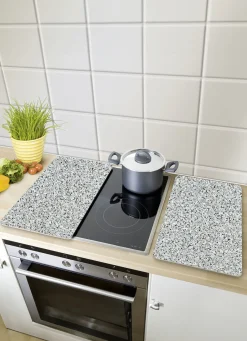 WENKO Haushaltshelfer>Herdabdeckplatten , 2er-Set GRANIT