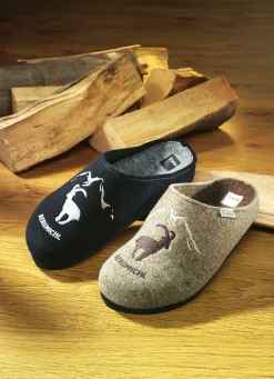 Weihnachtliche Geschenkideen>Herren-Hausschuh aus Wollfilz