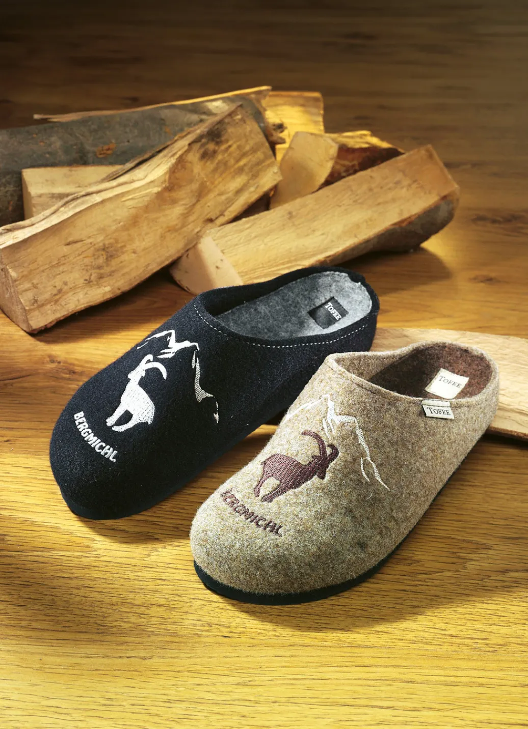 Weihnachtliche Geschenkideen>Herren-Hausschuh aus Wollfilz