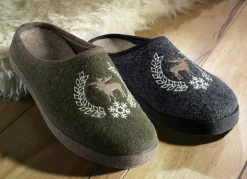 Herrenschuhe|Schuhe>Herren-Hausschuh aus Wollfilz