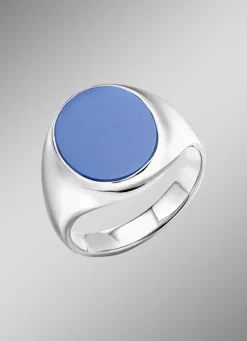 Herren-Silberschmuck>Herrenring aus Silber mit Lagenstein