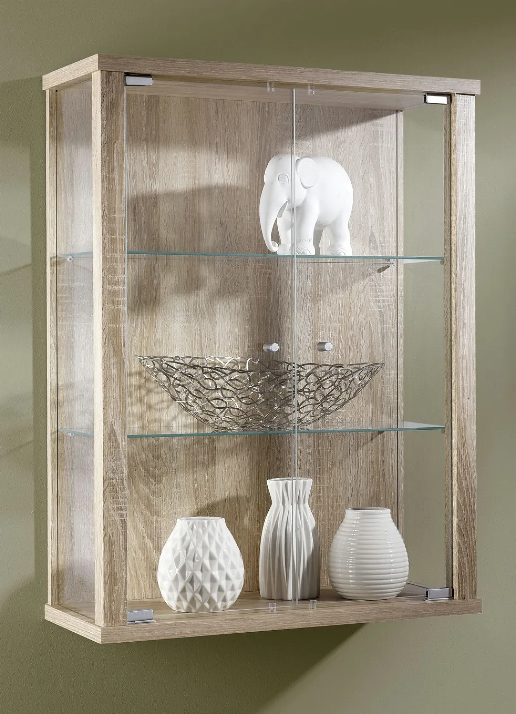 Möbel>Hängevitrine mit ESG-Sicherheitsglas