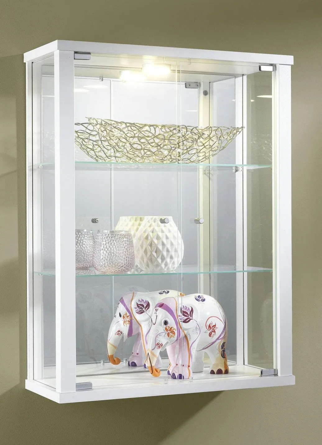 Möbel>Hängevitrine mit ESG-Sicherheitsglas