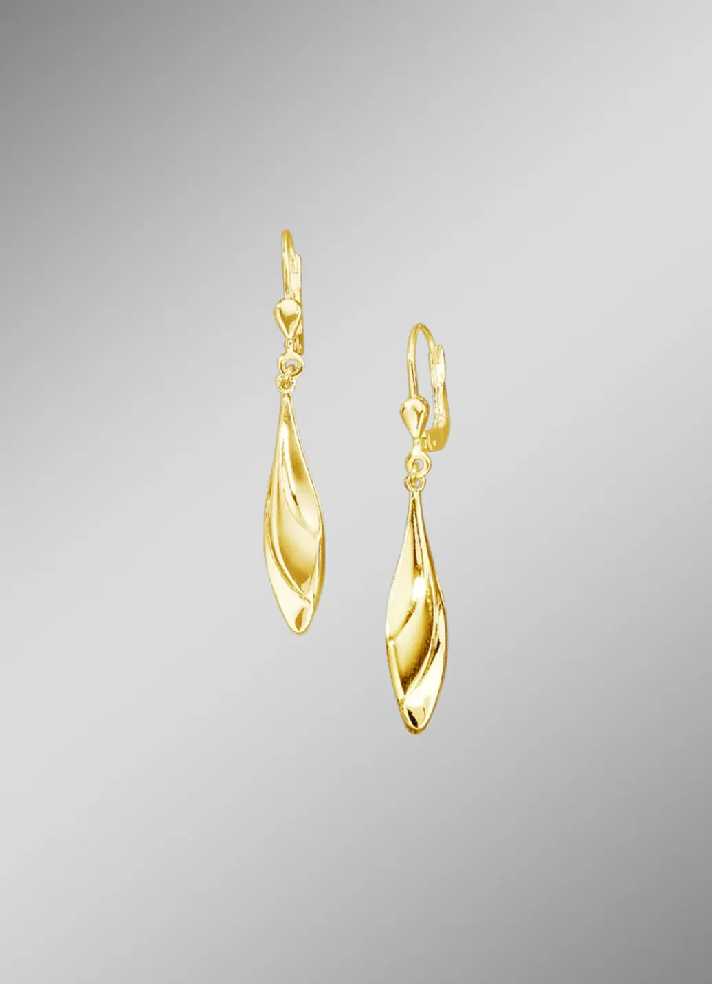 Damen-Goldschmuck>Hochglanz Ohrringe