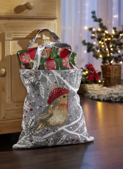 Weihnachtliche Geschenkideen>Hochwertige Tasche aus Gobelinstoff BUNT