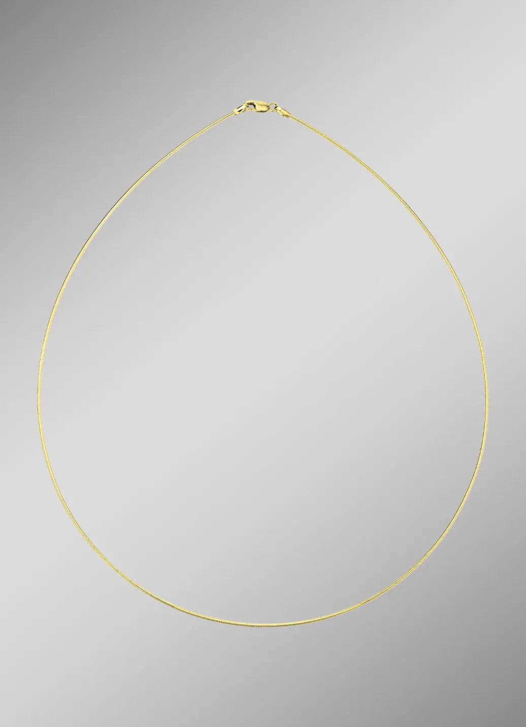 Damen-Goldschmuck>Hochwertiger Omega-Halsreif aus Gold 585/- fein