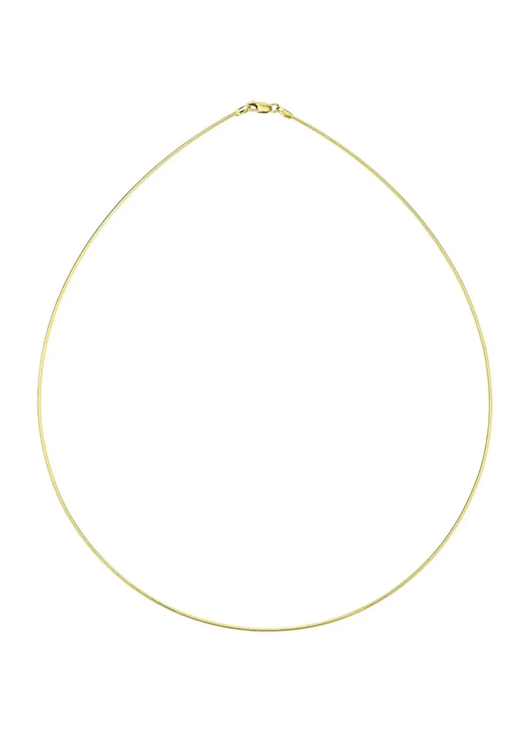 Damen-Goldschmuck>Hochwertiger Omega-Halsreif aus Gold 585/- fein