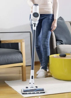 Staubsauger|Technik>Hoogo S4 – 2-in-1-Akku-Handstaubsauger – leicht und flexibel WEISS-GRAU