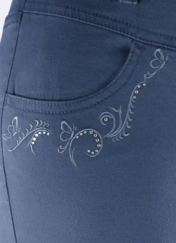 Hosen></noscript>Hose mit funkelnden Glitzersteinchen