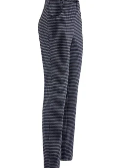 Hosen>Hose mit trendiger Hahnentritt-Dessinerung