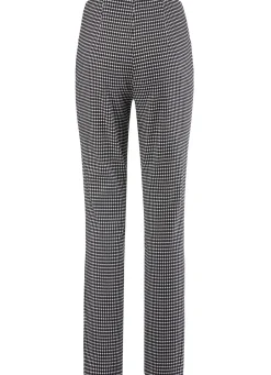 Hosen></noscript>Hose mit trendiger Hahnentritt-Dessinerung