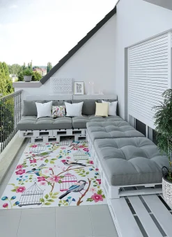 Heimtextilien>Indoor / Outdoor geeignete Brücken und Teppiche MULTICOLOR