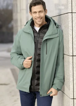 Linea Primero Jacken & Mäntel>3-in-1-Funktionsjacke von „LPO“ GRÜN-SCHWARZ