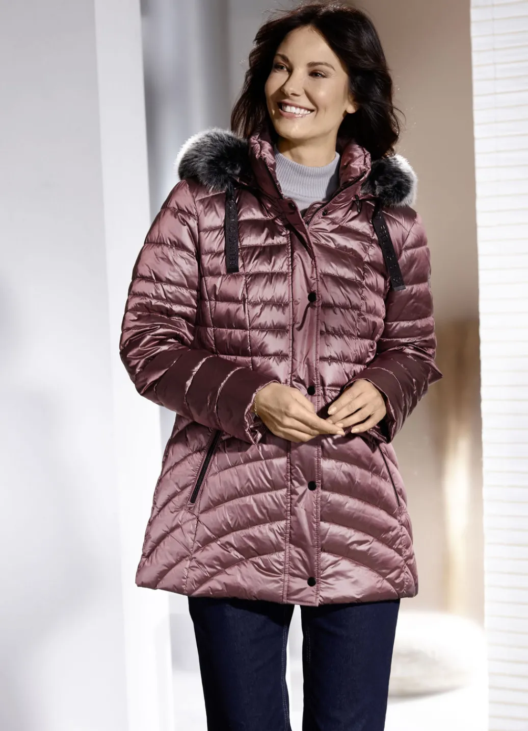 Jacken & Mäntel>Jacke mit abnehmbarer Kapuze