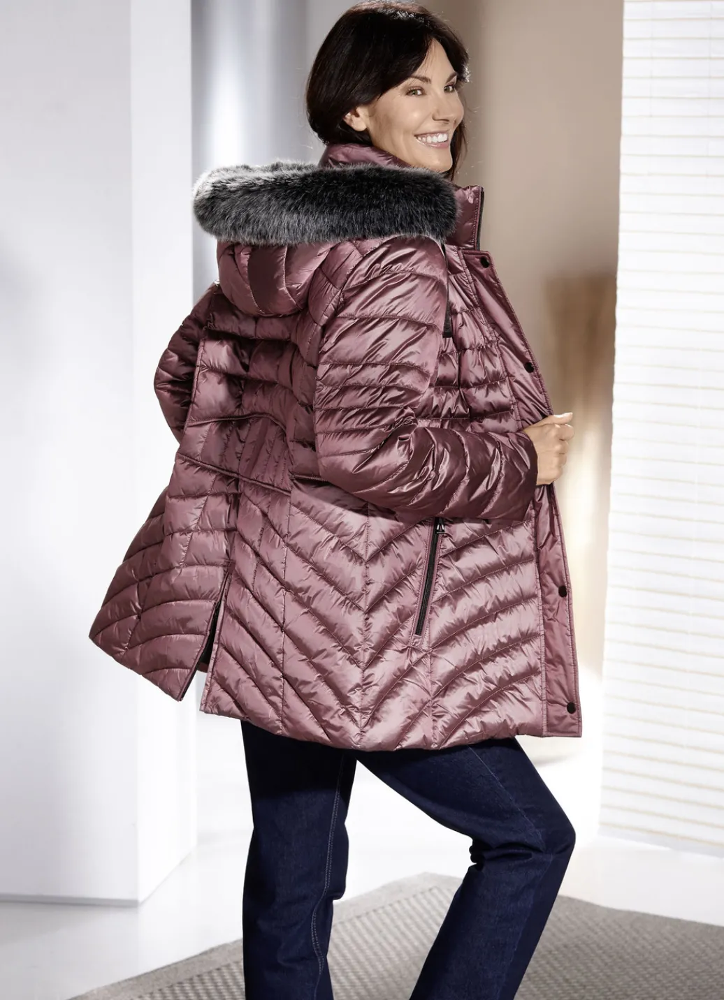 Jacken & Mäntel>Jacke mit abnehmbarer Kapuze