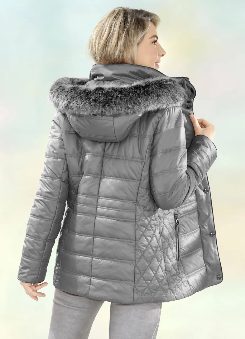 Jacken & Mäntel>Jacke mit abnehmbarer Kapuze