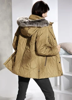 Jacken & Mäntel>Jacke mit abnehmbarer Kunstpelz-Besatz